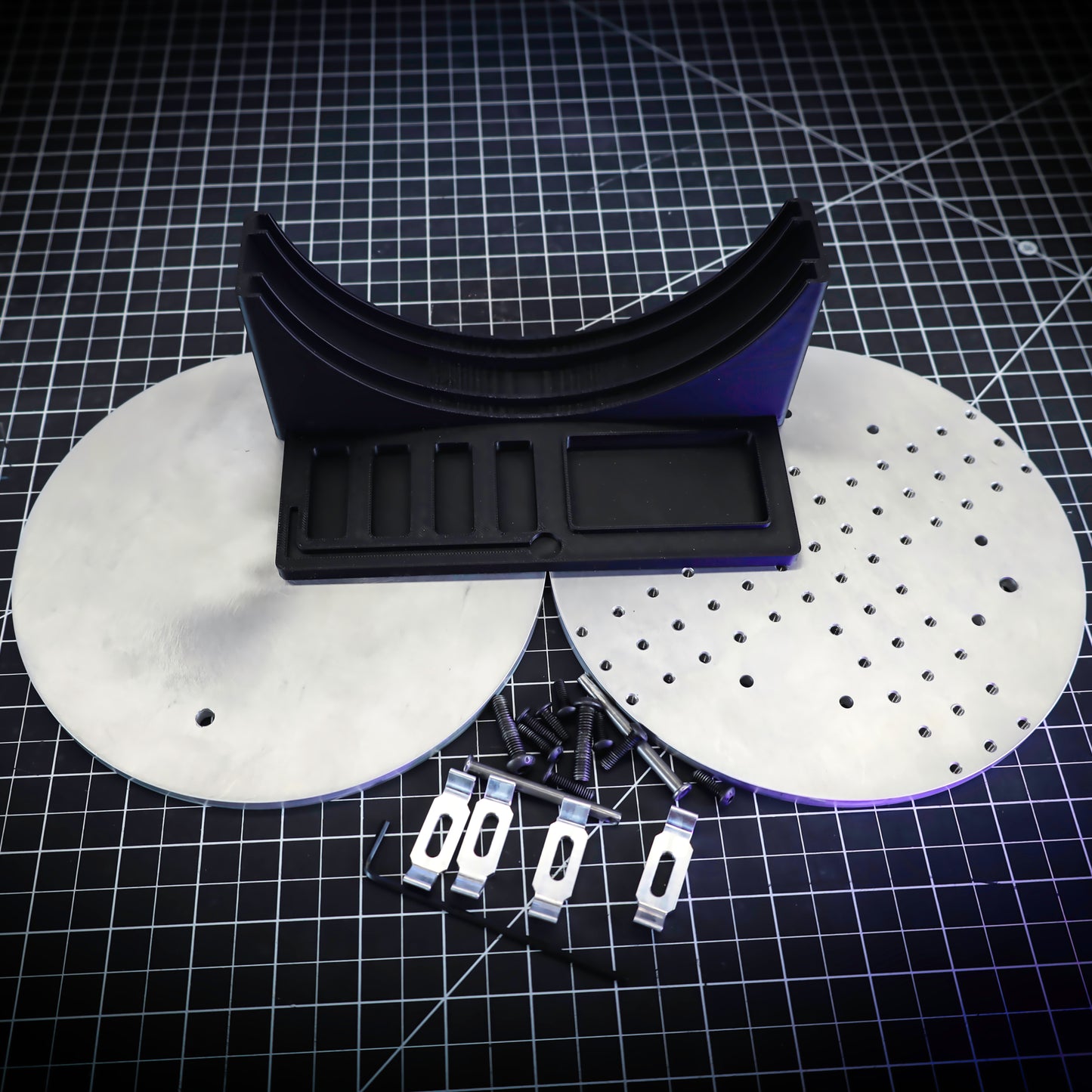 Easy Saw Aluminum Accessories Large Plate & Clamp Part Organizer