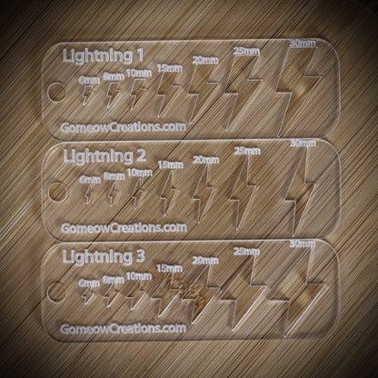 3 Lightning Bolt Template