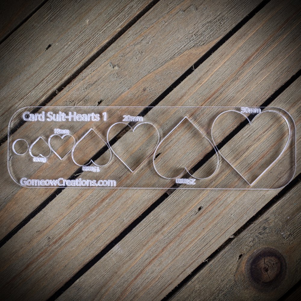 Card Suit-Hearts 1 Template
